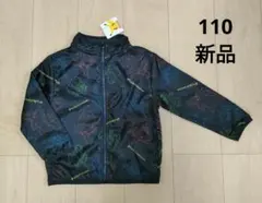 新品 ＊ 【110】ポケモン 裏フリース ジャンパー 総柄 アウター