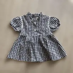 チェック柄 半袖シャツ 90サイズ