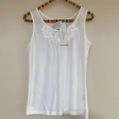 Ray Cassin レイカズン 未使用品 刺繍レース付きホワイトタンクトップのサムネイル