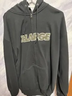 XLARGE ジップアップパーカー ブラック Lサイズのサムネイル