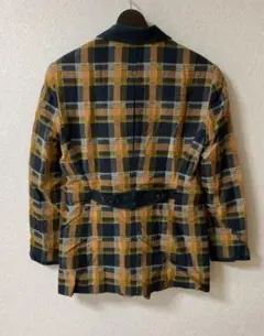 80s90s  チェックテーラードジャケット　レトロ古着　昭和