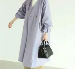 ヤマダヤ Vin ラベンダー ダブルブレスト トレンチコート