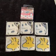 スヌーピー ウッドストック 小皿セットとテープ