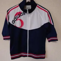 adidas ジップアップジャケット ネイビー/ホワイト/レッド