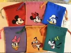 Disneyキャラクター巾着【６点セット】 【５月２９日で出品を終了】