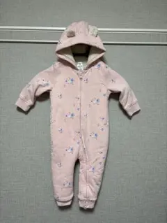 GAP 花柄フード付きもこもこアウター 12〜18M