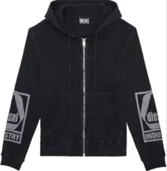 DIESEL ワッフルパーカー ブラック