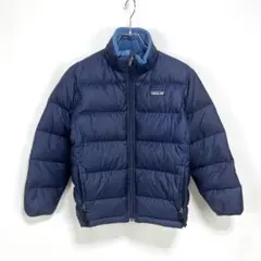 Patagonia パタゴニア グースダウンジャケット ネイビー キッズ Mのサムネイル