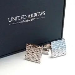 uac345 ユナイテッドアローズ カフス カフリンクス スクエア シルバー