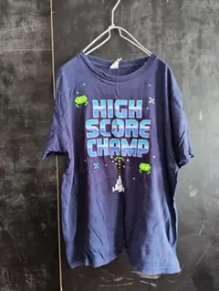 HIGH SCORE CHAMP Tシャツ ネイビー