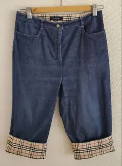 BURBERRY LONDONバーバリー ロンドンデニムパンツ 裾ノバチェック