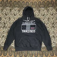 古着 NINTENDO ニンテンドー ファミコンコントローラープリントフーディ