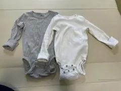 H&M ベビー　肌着　ロンパース　2枚セット