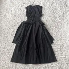 MSGM エムエスジーエム ノースリーブ ワンピース ブラック