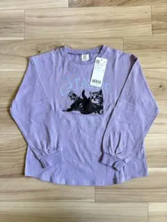 デビロック 長袖 ロンT 猫プリント ブランシェス プティマイン ペアマノン
