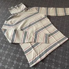 Burberry バーバリー 長袖Tシャツ レディース ウィメンズ　ボーダー