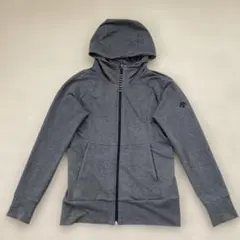 DESCENTE レディース　グレー フード付きパーカー　Ｌ