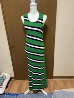 ZARAノースリーブロングニットワンピース