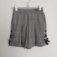 チェックショートパンツ