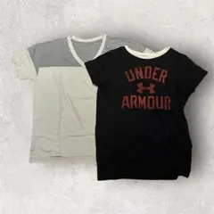 UNDER ARMOUR MDサイズ Tシャツ グレー/ホワイト ブラック ロゴ