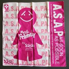 Mr.Friendly SPAPA ミスターフレンドリー 大判ハンカチのサムネイル