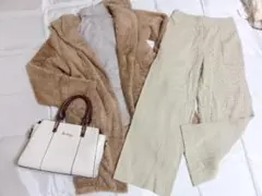 104398 レディース　ナチュラル系　Lサイズ　コーデ売り　3点