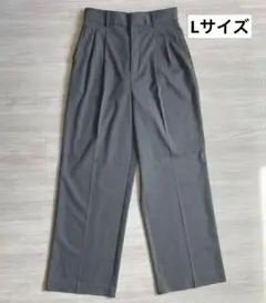 グローバルワーク GLOBALWORK ウツクシルエットワイドパンツ　グレー