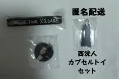 INI XQUARE カプセルトイ 西洸人 ラババンミニうちわミニアクスタセット