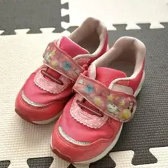 おまけ付き　ディズニープリンセス　ベル　スニーカー　ピンク　18cm