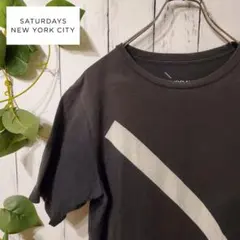 saturdays new york city サタデーズ　スラッシュロゴ　古着