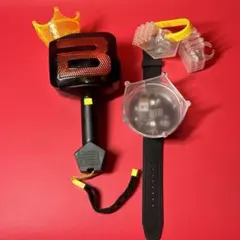 まとめ売り BIGBANG ペンライト 王冠型パーツ付き　リングライト