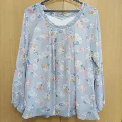 Cutie Blonde ブラウス 花柄 長袖 透け感のサムネイル