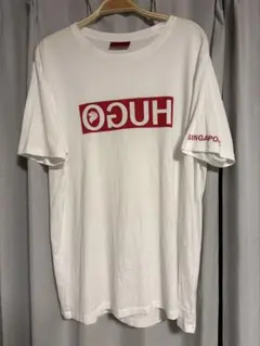 HUGO BOSS Tシャツ ホワイト SINGAPORE L