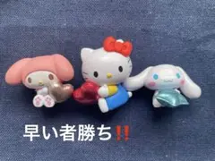 サンリオキャラクター　きらめきバルーンフィギュア　キティ・マイメロ・シナモン