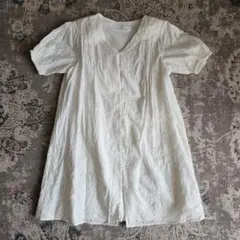 ZARA 刺繍入りホワイトワンピース レース サイズ9