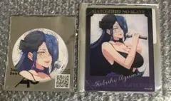 東風舞希　魔都精兵のスレイブ 缶バッジ　アクリルカード　カラオケの鉄人　カラ鉄