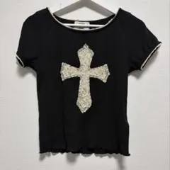 jouetie クロスモチーフ レース 半袖Tシャツのサムネイル