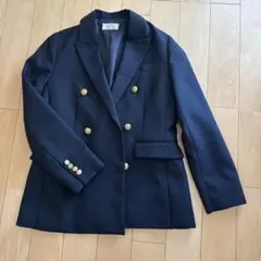 ジャーナルスタンダードレリューム T/Wギャバネイビーブレザー 紺ブレ 羽織り