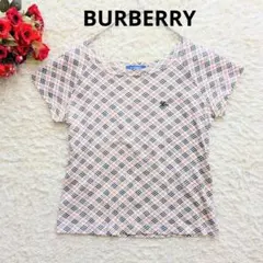 美品♪BURBERRY BLUE LABEL♪ノバチェック半袖カットソー　M