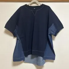 AULA AILA リメイクデニムコンビネーションプルオーバー - メルカリ