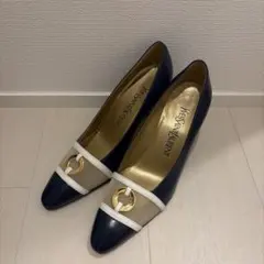 Yves Saint Laurent パンプス ネイビー 36のサムネイル