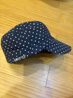 GORE-TEX ゴアテックス キャップ ネイビー 水玉 女子
