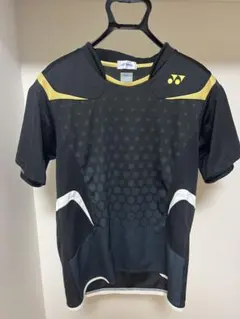 YONEX バドミントンシャツ L 黒/金