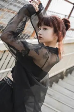 YUUNA ICHIKAWA tattoo sheer skin top - メルカリ
