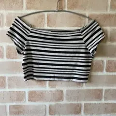 RESEXXY リゼクシー ボーダー ショート丈 Tシャツ トップス 半袖のサムネイル