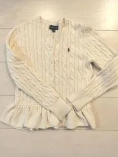 RALPH LAUREN ケーブルニット カーディガン 140cm
