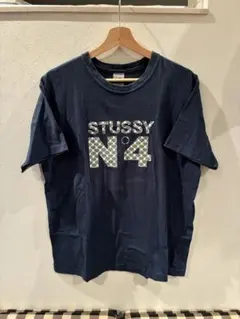 OLD STUSSY N°4 モノグラム プリント Tシャツ y2k フェード - メルカリ