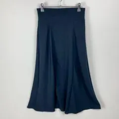 美品 JILL by JILL STUART フレアスカート ミモレ丈 無地 紺