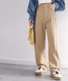 【裾上げ済】ワイドデニム