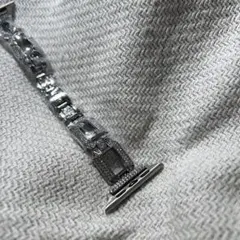 クリスタル装飾 シルバー Apple Watchバンド